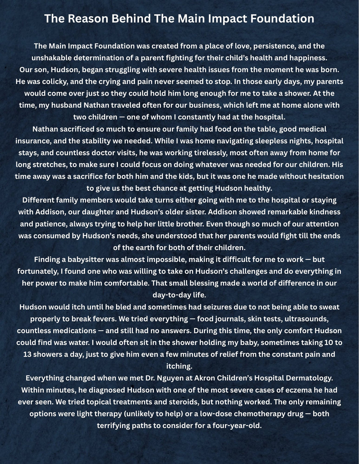 Donate to The Main Impact Foundation