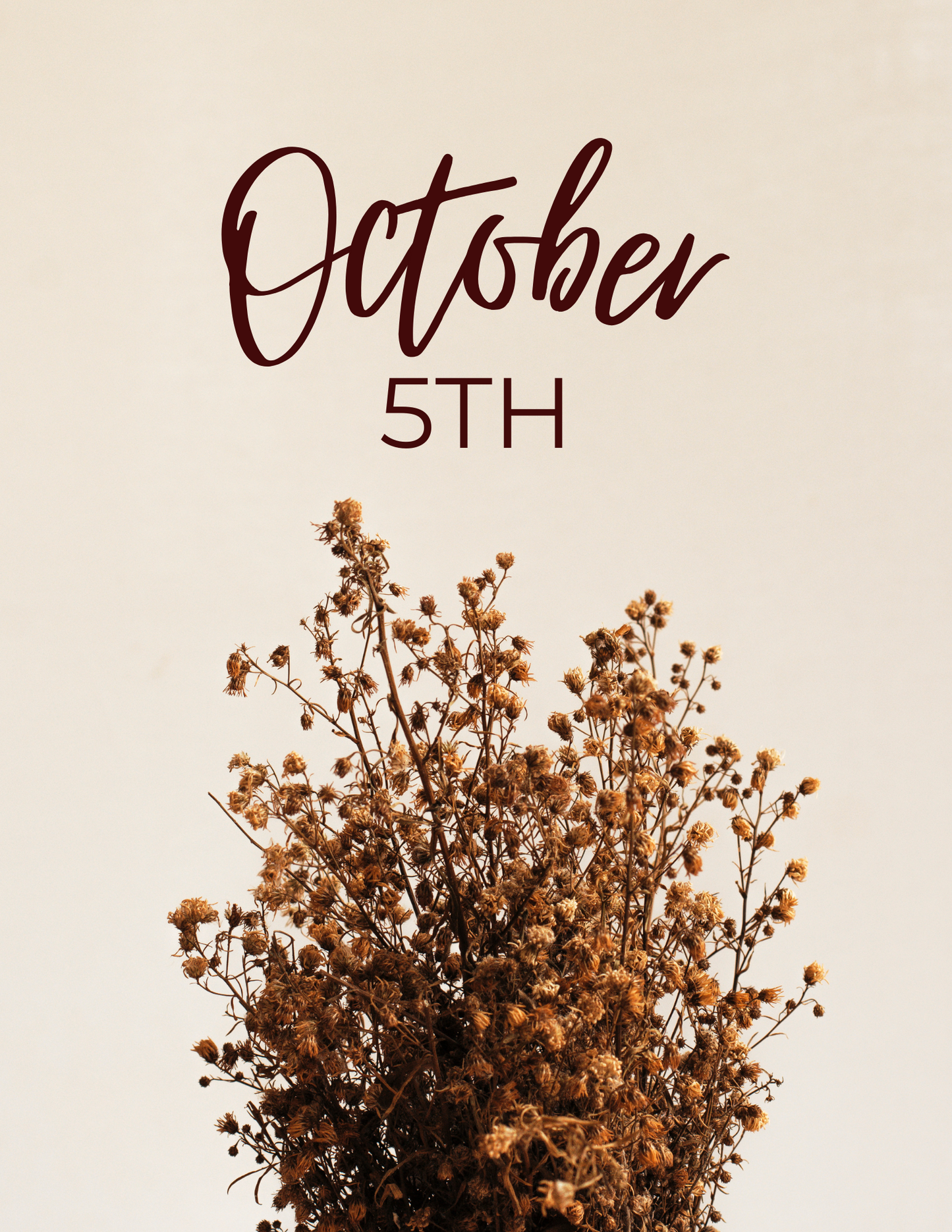 October 5th Outdoor Market Reservation