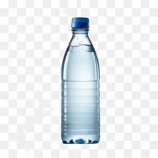 Transparent bottled water product image