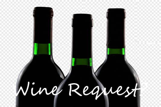 Transparent wine request graphic