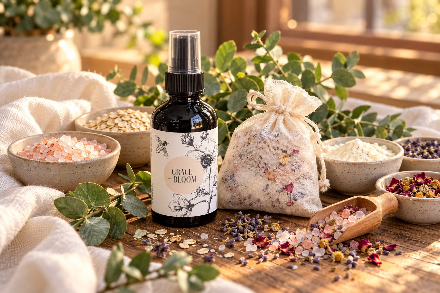 Briarwood body mist and bath tea workshop inspiration