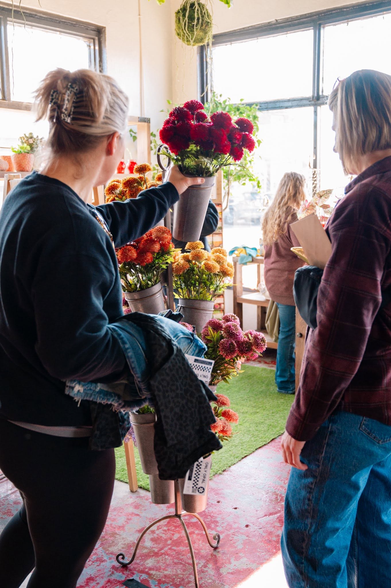 Fresh flowers and friendly faces